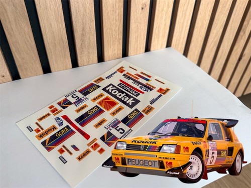 Decalcomanie peugeot 205 - 1/24,
