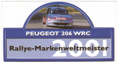 Peugeot 206 wrc campione - campione, del