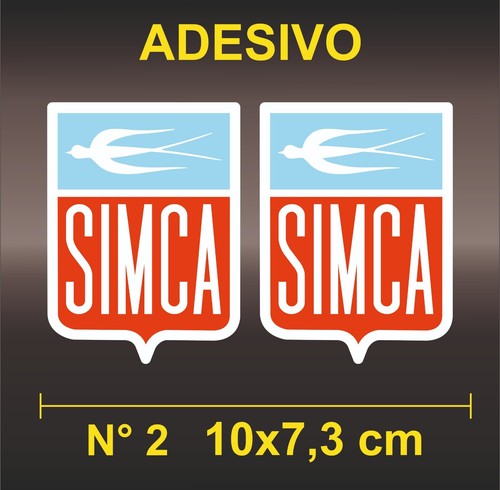 Adesivi sticker simca fiat - adesivi,